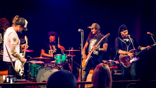 Gorilla Riot on stage at The Waterfront Studio