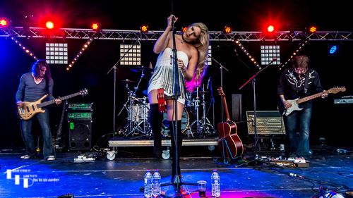 Mostly Autumn on stage at Cambridge Rock Festival