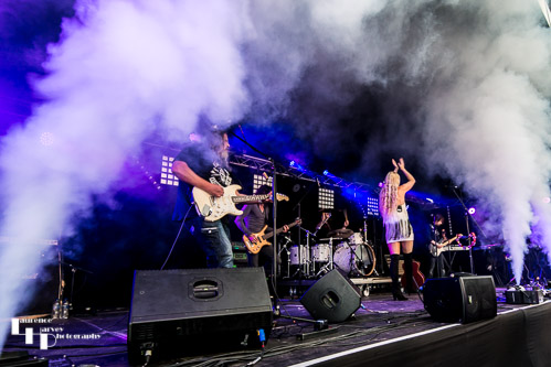 Mostly Autumn on stage at Cambridge Rock Festival