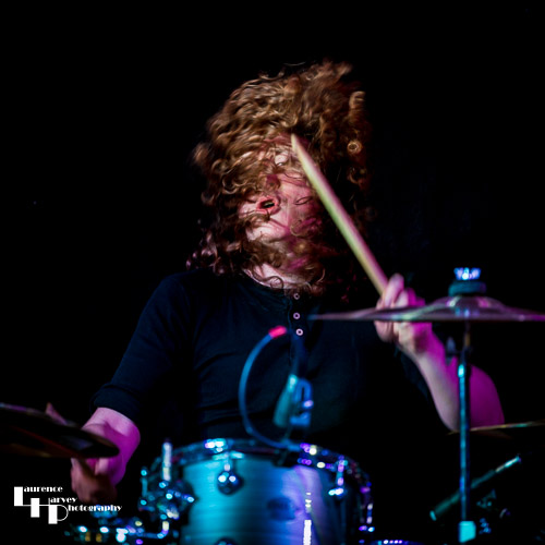 Kev Hickman on drums