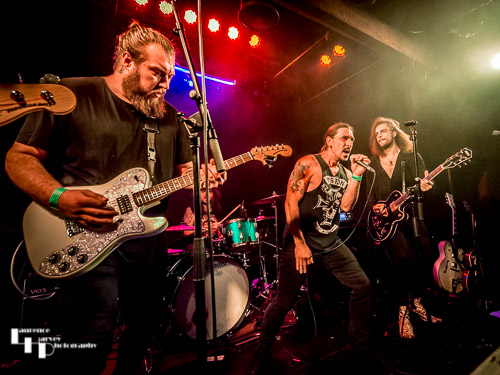 Piston on stage at The Waterfront Studio