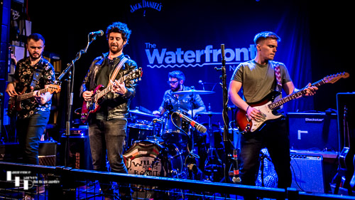 Rainbreakers on stage at The Waterfront