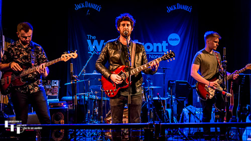 Rainbreakers on stage at The Waterfront