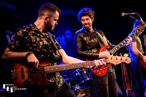 Ben Edwards on vocals and rhythm guitar, Ash Milburn on bass