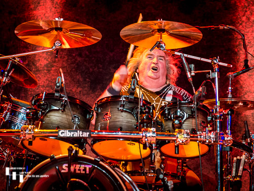 Bruce Bisland on drums