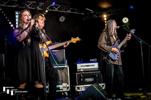 T Clemente Band on stage at Cambridge Rock Festival
