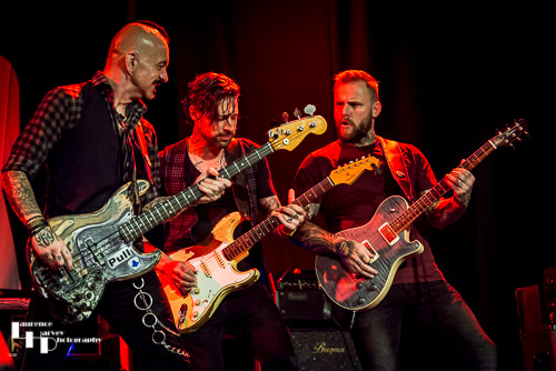 Johnny Griparic on bass with guests Dan Patlansky & Kris Barras on guitar