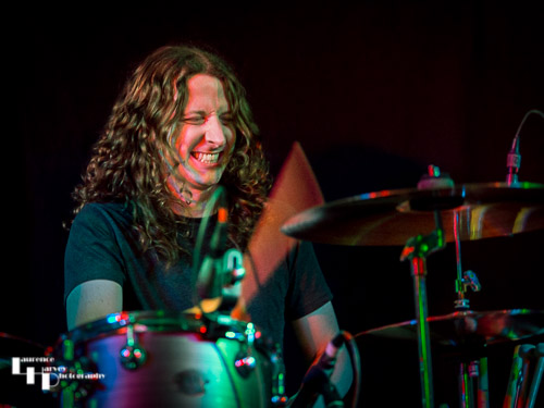 Kev Hickman on drums