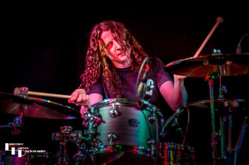 Kev Hickman on drums