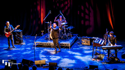 Danny Bryant & his band on stage at Arlington Arts Centre