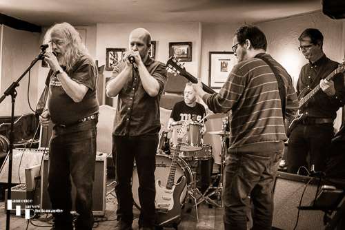 The Journeymen on stage at The Louis Marchesi