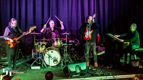 Danny Bryant & his band on stage at The John Peel Centre