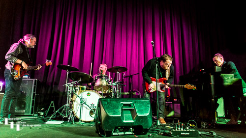 Danny Bryant & his band on stage at The John Peel Centre