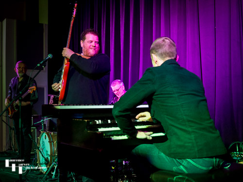 Danny Bryant & his band on stage at The John Peel Centre
