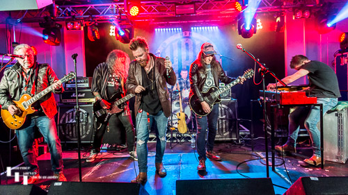 The Nile Deltas on stage at HRH A.B.C.