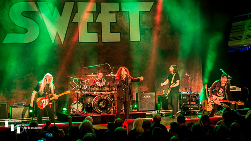 The Sweet on stage at The Apex