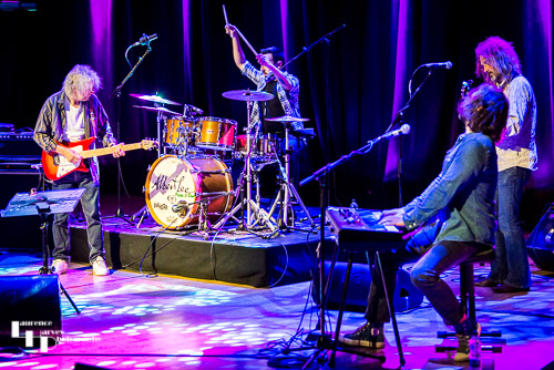 Albert Lee & his band on stage at The Apex