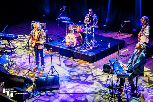 Albert Lee & his band on stage at The Apex