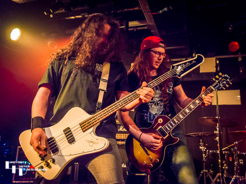 Charlie McCarthy on vocals & rhythm guitar, Andy Dunning on bass