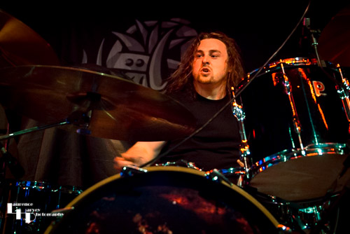 Perry Davies on drums