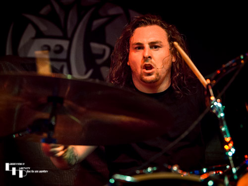 Perry Davies on drums