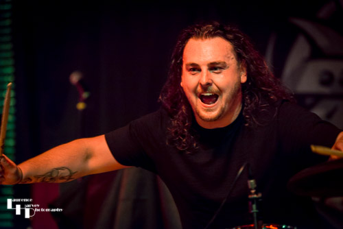 Perry Davies on drums