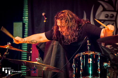Perry Davies on drums