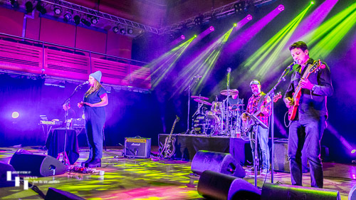 Jo Harman & her band on stage at The Apex