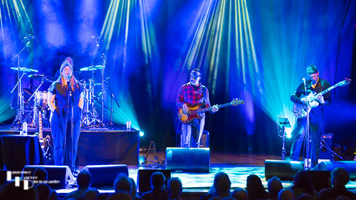 Jo Harman & her band on stage at The Apex