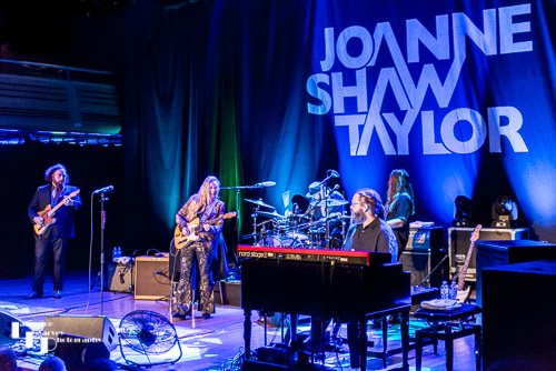 Joanne Shaw Taylor & her bands on stage at The Apex