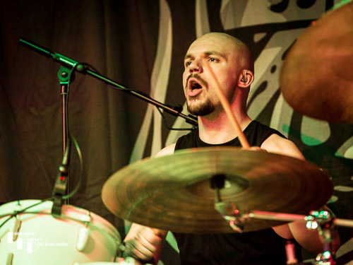 Cam Greenwood on drums