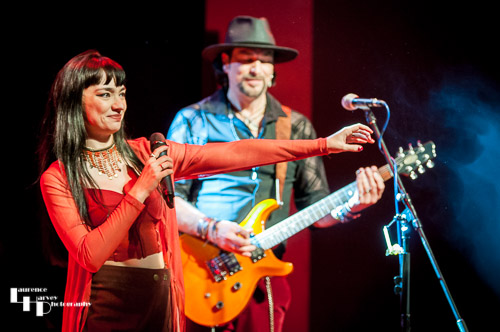 Grace Bond on vocals, Aaron Bond on guitar & vocals