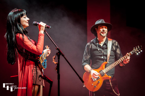 Grace Bond on mandolin & vocals, Aaron Bond on guitar
