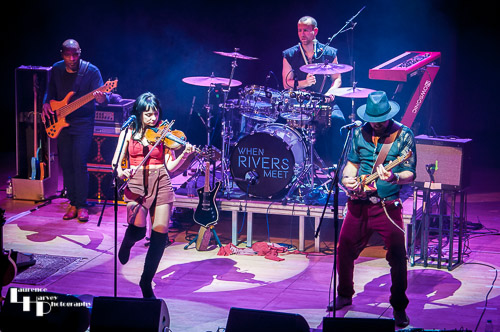 When Rivers Meet on stage at The Stables