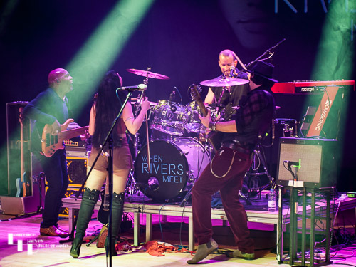 When Rivers Meet on stage at The Stables