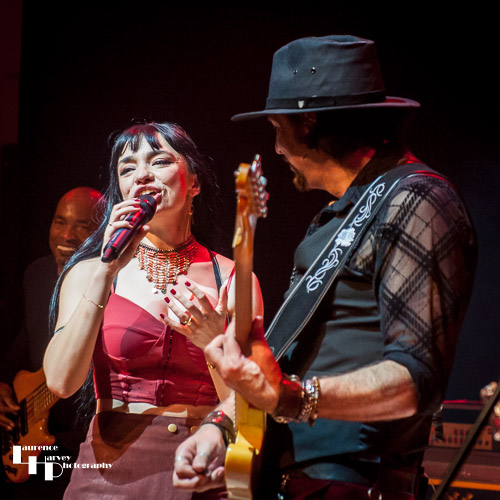 Grace Bond on vocals, Aaron Bond on guitar & vocals