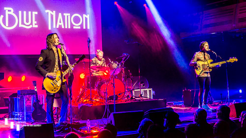 Blue Nation on stage at The Apex