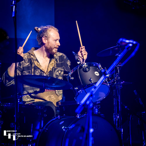 Oli Jefferson on drums