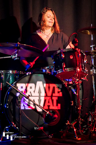 Donna Peters on drums