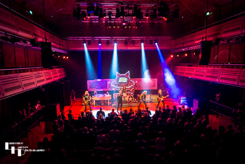 Cats In Space on stage at The Apex