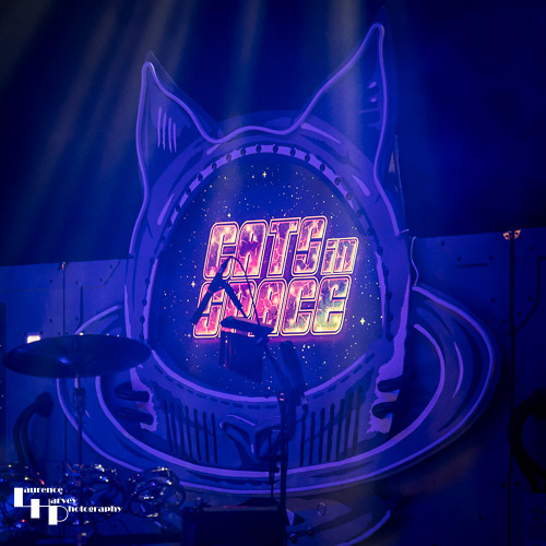 Cats In Space logo back projection