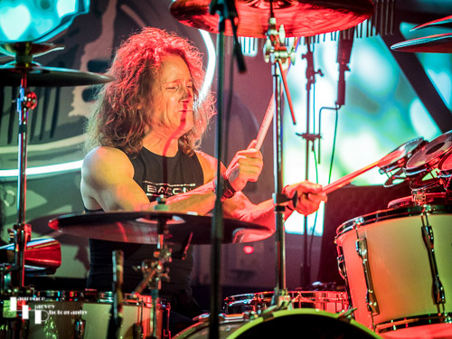 Steevi Bacon on drums