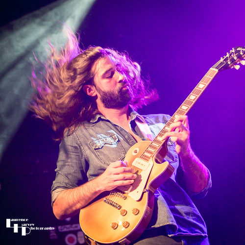 Aaron Austin on guitar