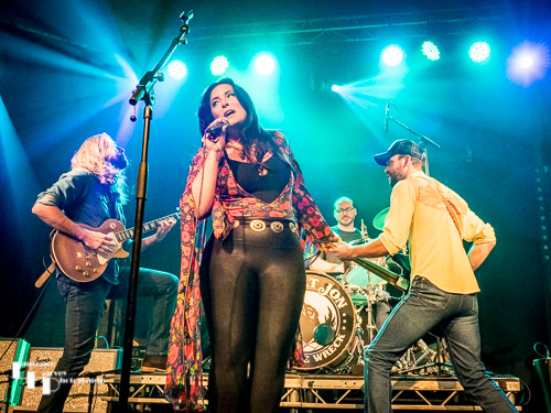 Caitlin Krisko & The Broadcast on stage at Cambridge Junction