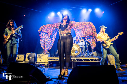 Caitlin Krisko & The Broadcast on stage at Cambridge Junction