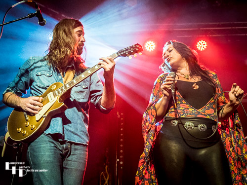 Caitlin Krisko on vocals & Aaron Austin on guitar