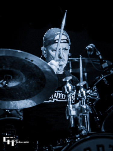 Simon Waterhouse on drums