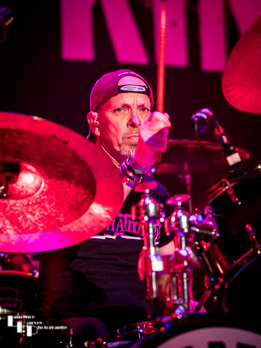 Simon Waterhouse on drums