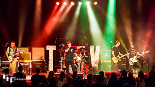Shanghai Treason on stage at The Apex