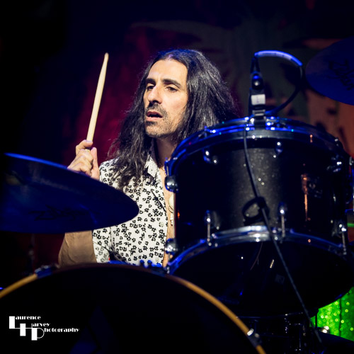 Dave Traina on drums